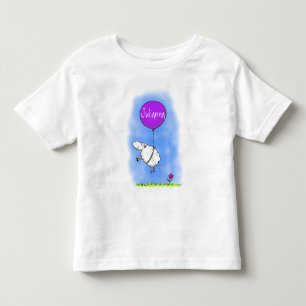 Camiseta Infantil Imagem de humor de desenho animado de balão de ov