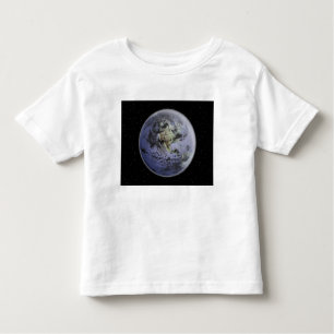 Camiseta Infantil Imagem digitalmente melhorada da Terra do Cheio