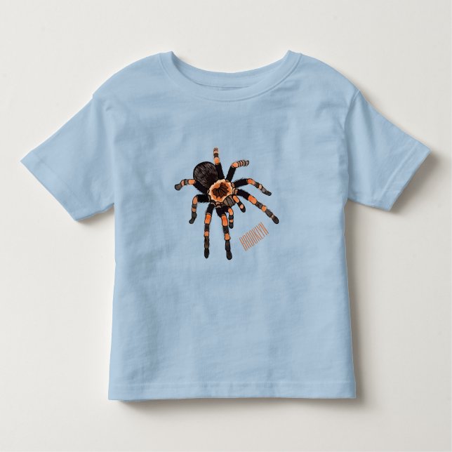 Camiseta Infantil Imagem do desenho de Tarantula (Frente)