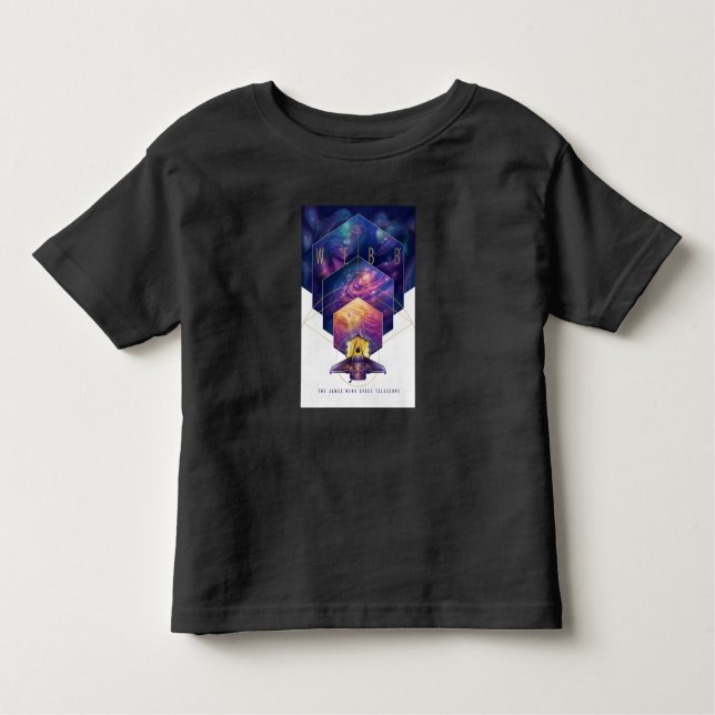 Camiseta Infantil Imagem do Telescópio Espacial James Webb (Frente)