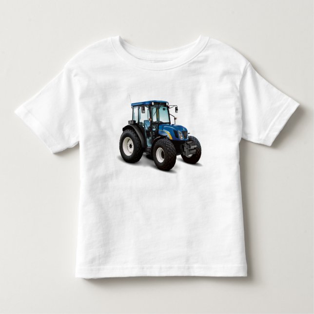 Camiseta Infantil Imagem do trator para a t-shirt infantil (Frente)
