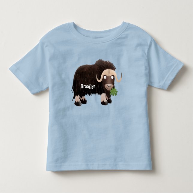 Camiseta Infantil Imagem engraçada de desenho animado (Frente)