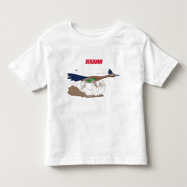 Camiseta Infantil Imagem engraçada de desenho animado de pássaros (Frente)