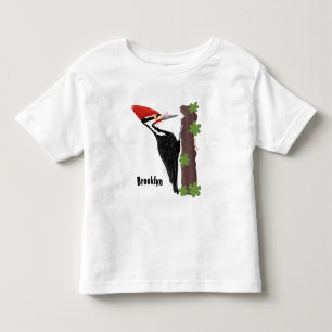 Camiseta Infantil Imagem engraçada do desenho do pica-pau pileado