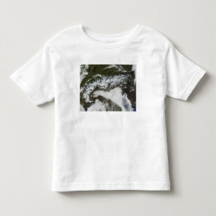 Camiseta Infantil Imagem satélite da cordilheira dos cumes