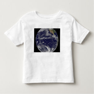 Camiseta Infantil Imagem satélite da Terra