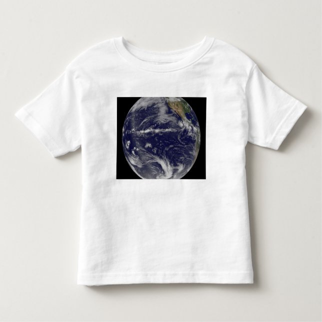 Camiseta Infantil Imagem satélite da Terra (Frente)