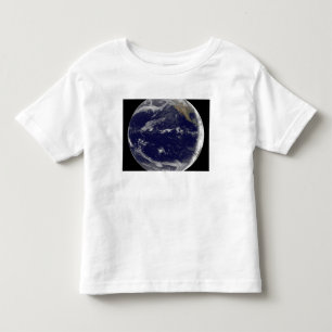 Camiseta Infantil Imagem satélite da terra 2