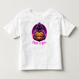 Camiseta Infantil Imaginem o Halloween Real, Horror