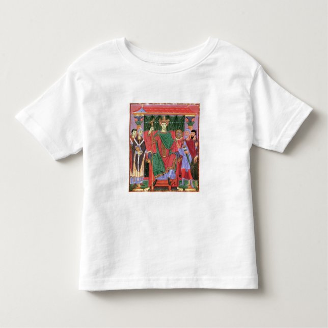 Camiseta Infantil Imperador romano santamente Otto da Senhora (Frente)