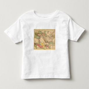Camiseta Infantil Impérios antigos dos persas, macedónios do mundo
