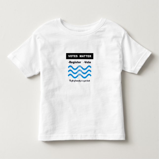 Camiseta Infantil Importância de Votos (Frente)