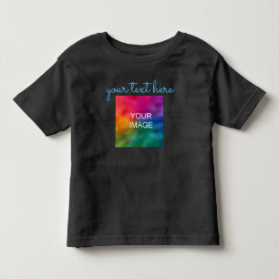 Camiseta Infantil Impressão Frente Verso Adicione Seu Texto Foto Beb
