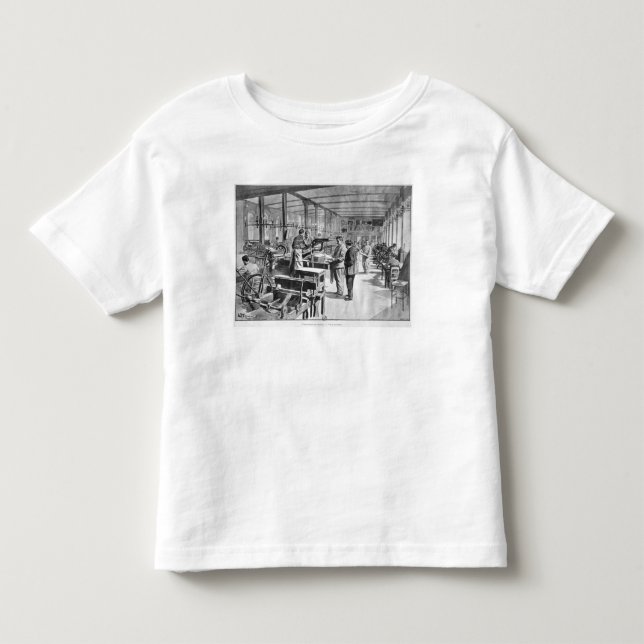 Camiseta Infantil Imprimindo as cédulas (Frente)