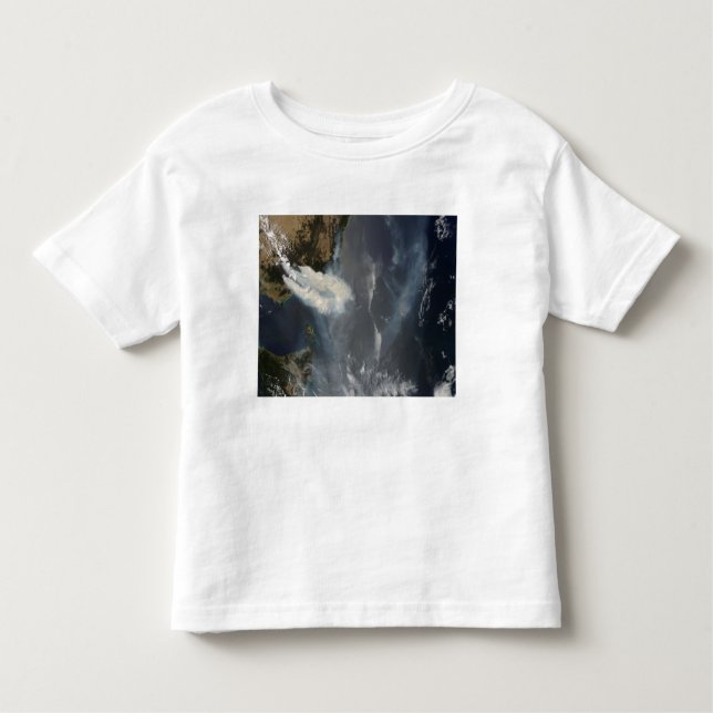 Camiseta Infantil Incêndios e fumaça no sudeste da Austrália (Frente)