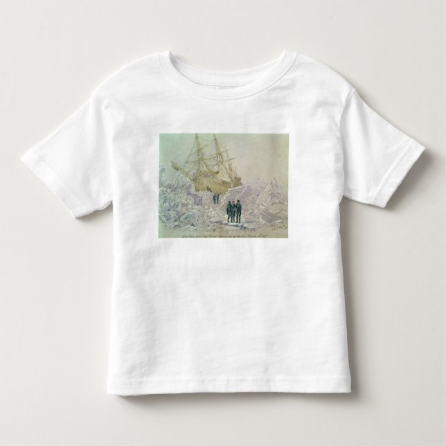 Camiseta Infantil Incidente em uma viagem de troca: Terror do HMS (Frente)