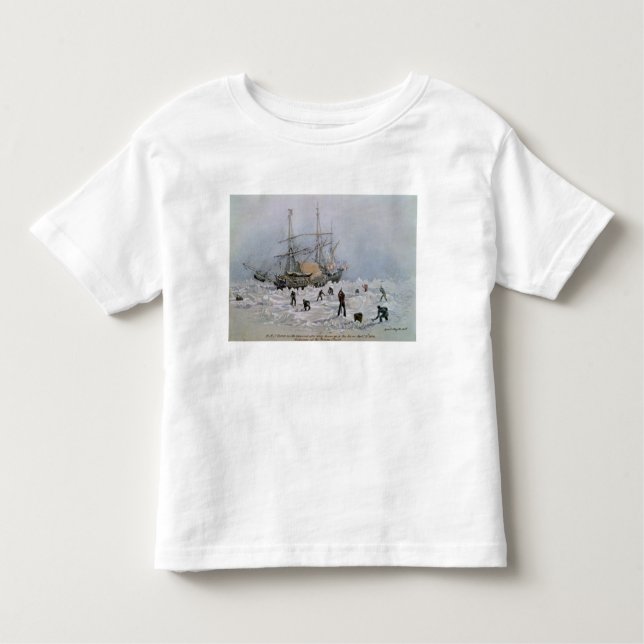Camiseta Infantil Incidentes em uma viagem de troca: Terror do HMS (Frente)