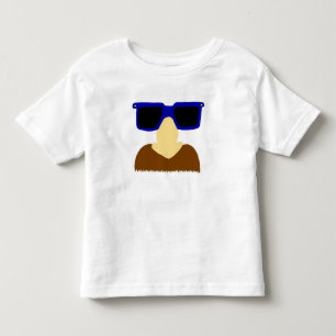 Camiseta Infantil Incognito Mustache e Óculos Toddler T-Shirt