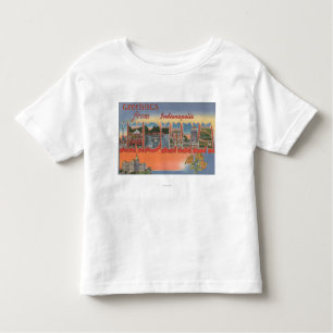 Camiseta Infantil Indianapolis, Indiana - grandes cenas 4 da letra
