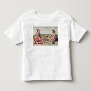 Camiseta Infantil Indianos que comem uma refeição