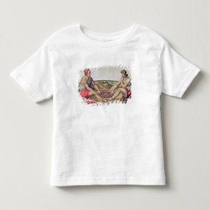 Camiseta Infantil Indianos que comem uma refeição