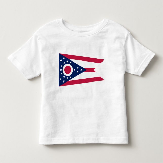 Camiseta Infantil Indicador do Estado de Ohio (Frente)