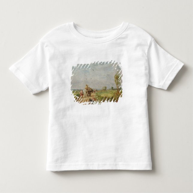 Camiseta Infantil Indo ao Hayfield, 1853 (óleo no millboard) (Frente)