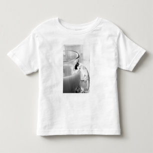 Camiseta Infantil Infravermelho, preto e branco, xícara, vidro, caf