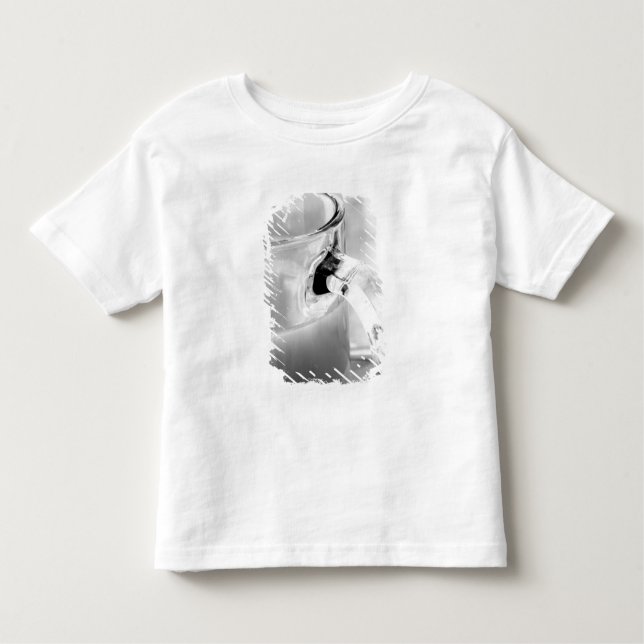 Camiseta Infantil Infravermelho, preto e branco, xícara, vidro, café (Frente)