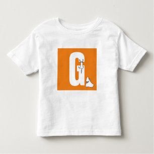 Camiseta Infantil Inicial com gato enforcado e cão amigável engraçad