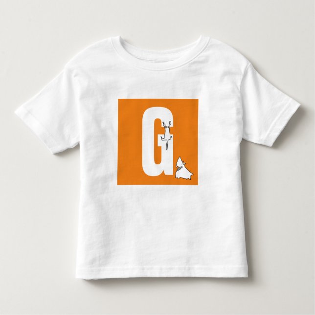 Camiseta Infantil Inicial com gato enforcado e cão amigável engraçad (Frente)