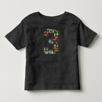 Camiseta Infantil Inseto Engraçado, aniversário de 3 anos, Presente