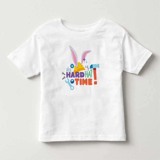 Camiseta Infantil INSETOS BUNNY BUILDERS™| É o Duro Hat Time (Frente)