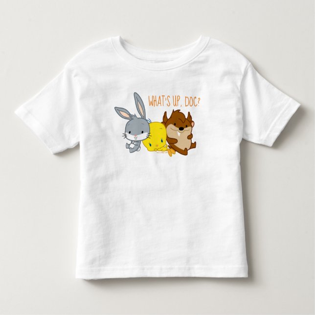 Camiseta Infantil INSETOS Chibi BUNNY™, TWEETY™ e TAZ™ (Frente)