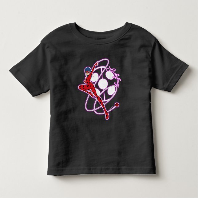 Camiseta Infantil Insígnia da Ladybug Milagrosa (Frente)