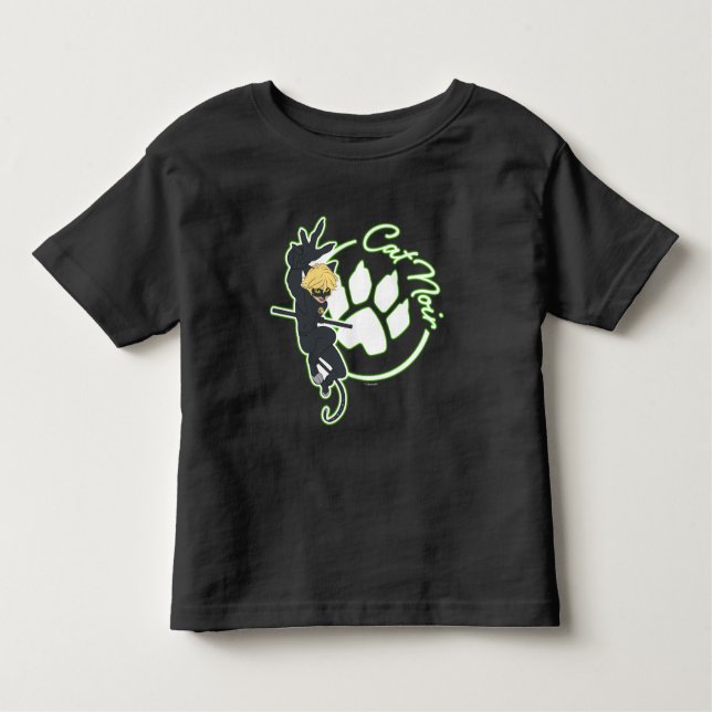 Camiseta Infantil Insígnia do Gato Preto (Frente)