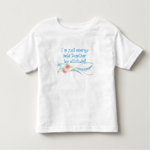 Camiseta Infantil Inspiração Vida Cita Energia Detida por Atitude