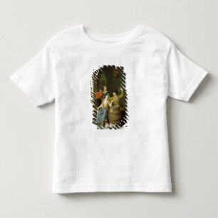 Camiseta Infantil Interior com um casal que comemora