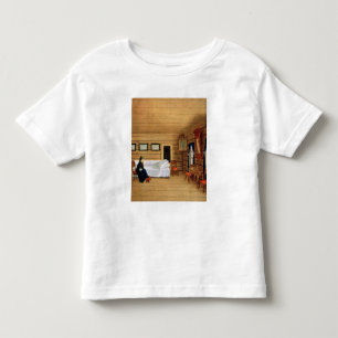 Camiseta Infantil Interior com uma mulher sentada