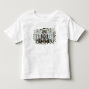 Camiseta Infantil Interior da igreja da abadia do licor beneditino