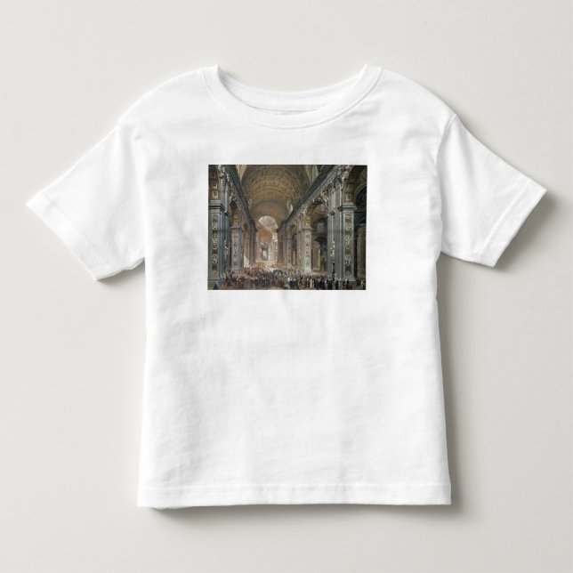 Camiseta Infantil Interior de St Peter, Roma, 1867 (Frente)