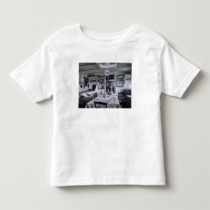 Camiseta Infantil Interior de um barco de Nile (foto do b&w)