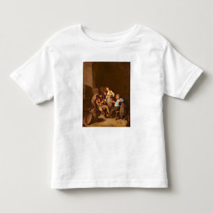 Camiseta Infantil Interior de uma taberna holandesa