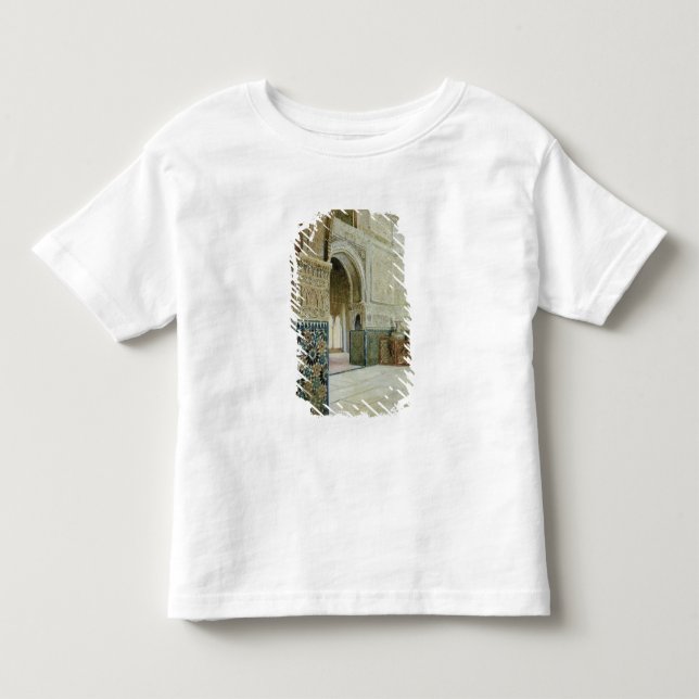 Camiseta Infantil Interior do Alhambra, Granada (w/c) (Frente)