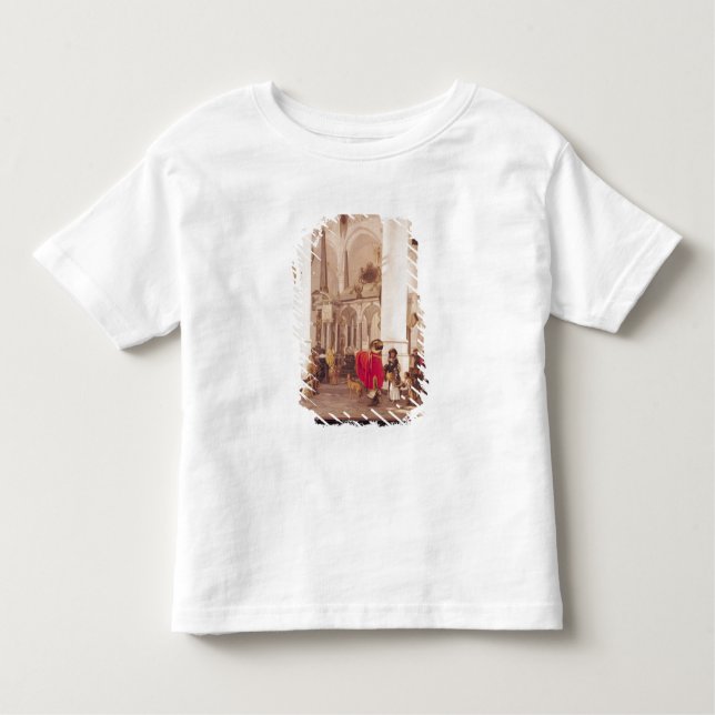 Camiseta Infantil Interior do Nieuwe Kerk, Delft, 1656 (Frente)