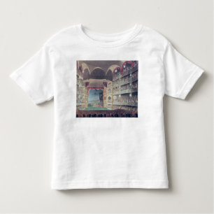 Camiseta Infantil Interior do teatro da pista de Drury, 1808