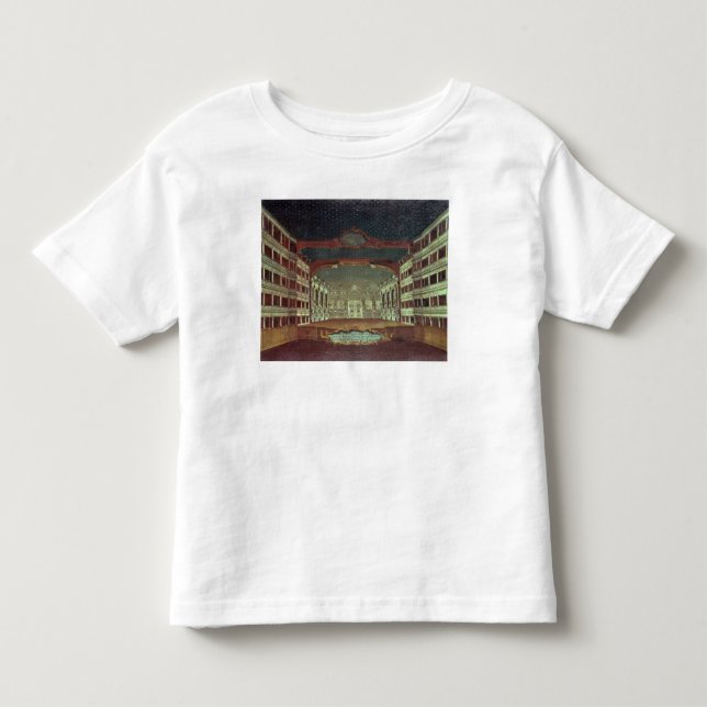 Camiseta Infantil Interior do teatro de San Samuele, Veneza (Frente)
