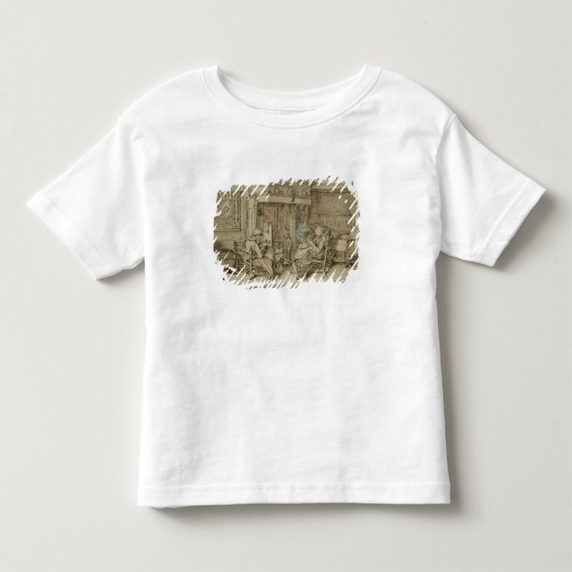 Camiseta Infantil Interior holandês, 1617 (Frente)