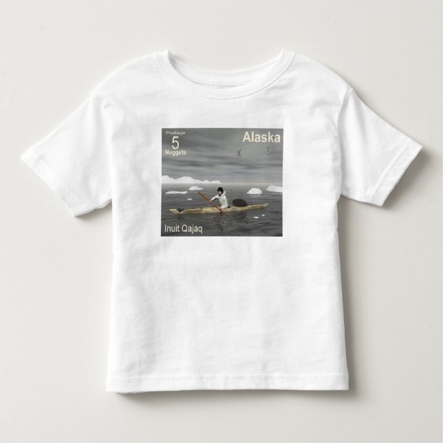Camiseta Infantil Inuit Kayak (Frente)