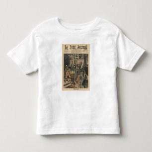 Camiseta Infantil Inverno em Paris, em torno do soldador